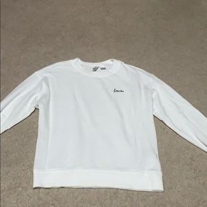 White crew neck